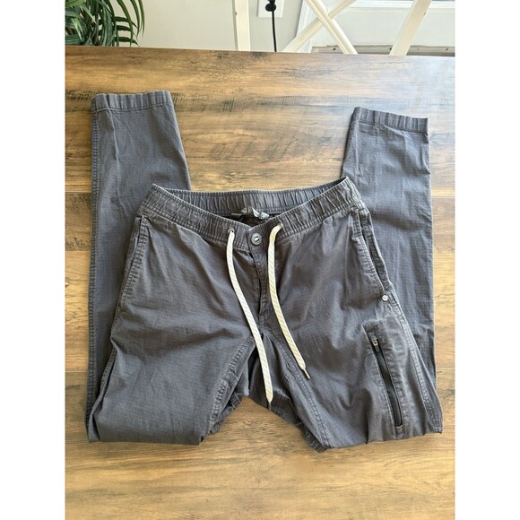 Vuori Men’s Charcoal Gray Ripstop Pants Size Small